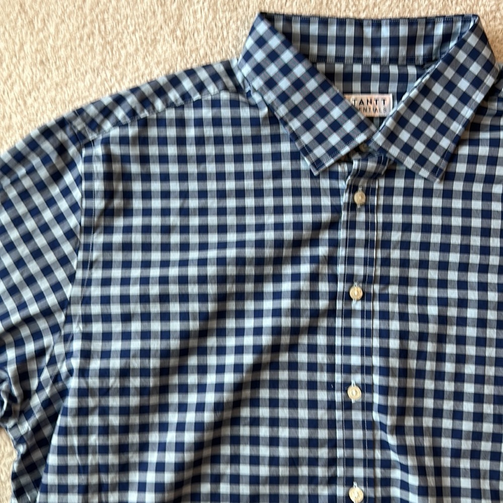 Stantt Mens Performance Blue Gingham - image 3